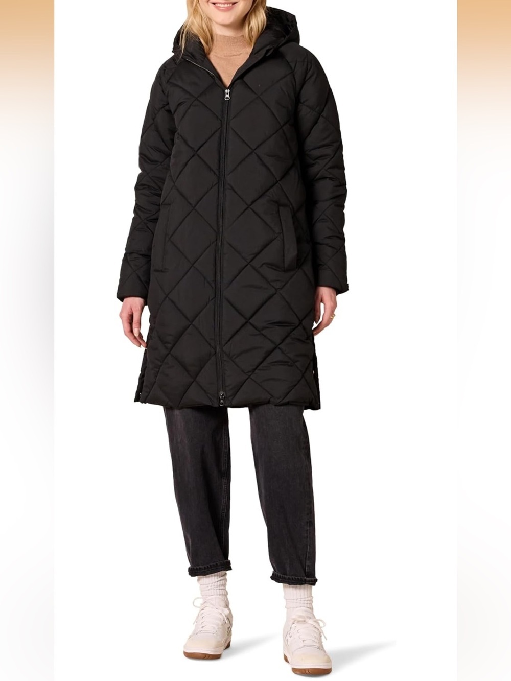 Puffer Jacket, Heavyweight Diamond Quilted Knee Length S. 1957/C-3